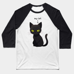 My Cat Russian Blue Baseball T-Shirt